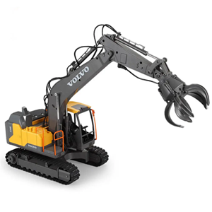 اسباب بازی ماشین کنترلی بیل مکانیکی شارژی سه کاره مقیاس 1:16 دبل ای مدل Excavator Volv Double EE 568-003_اسباب بازی ماشین کنترلی